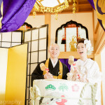 大阪大黒寺にて仏前結婚式撮影